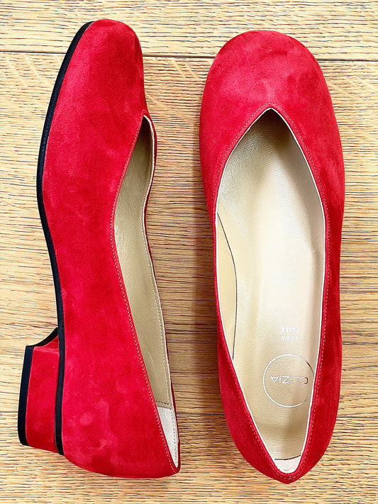 ANJA RED SUEDE