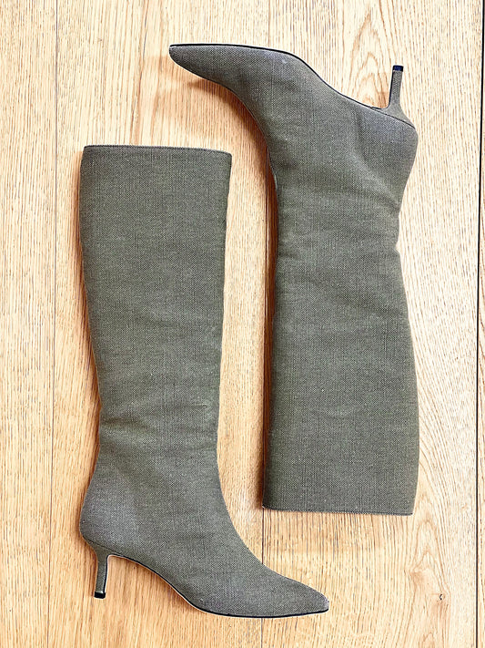 MELISSA CANVAS GREEN