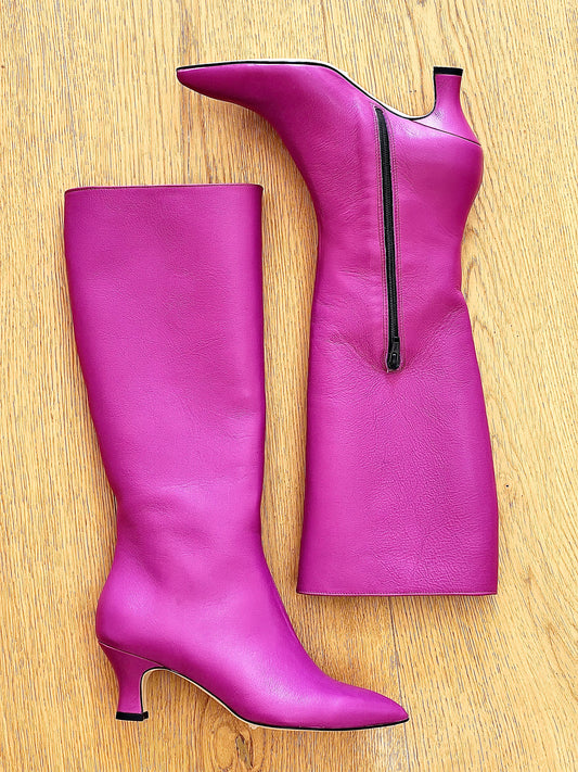 ALFRED LEATHER FUCHSIA