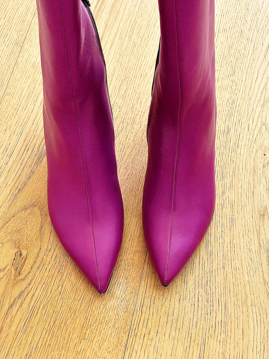 ALFRED LEATHER FUCHSIA