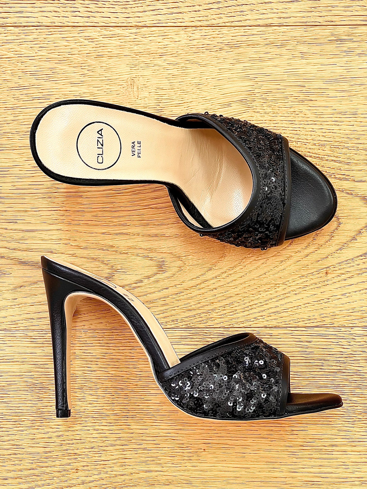 TEA PAILLETTES SVART