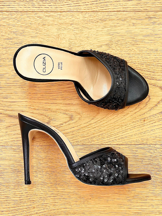 TEA PAILLETTES SVART