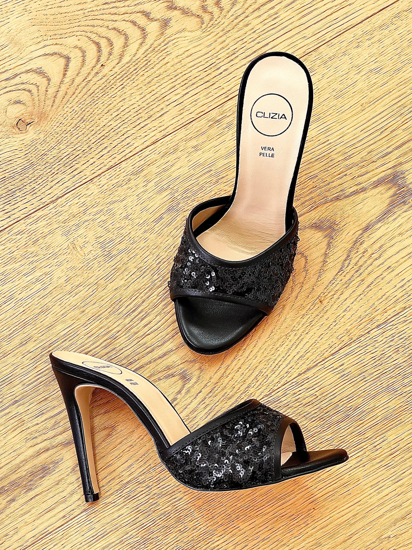 TEA PAILLETTES SVART