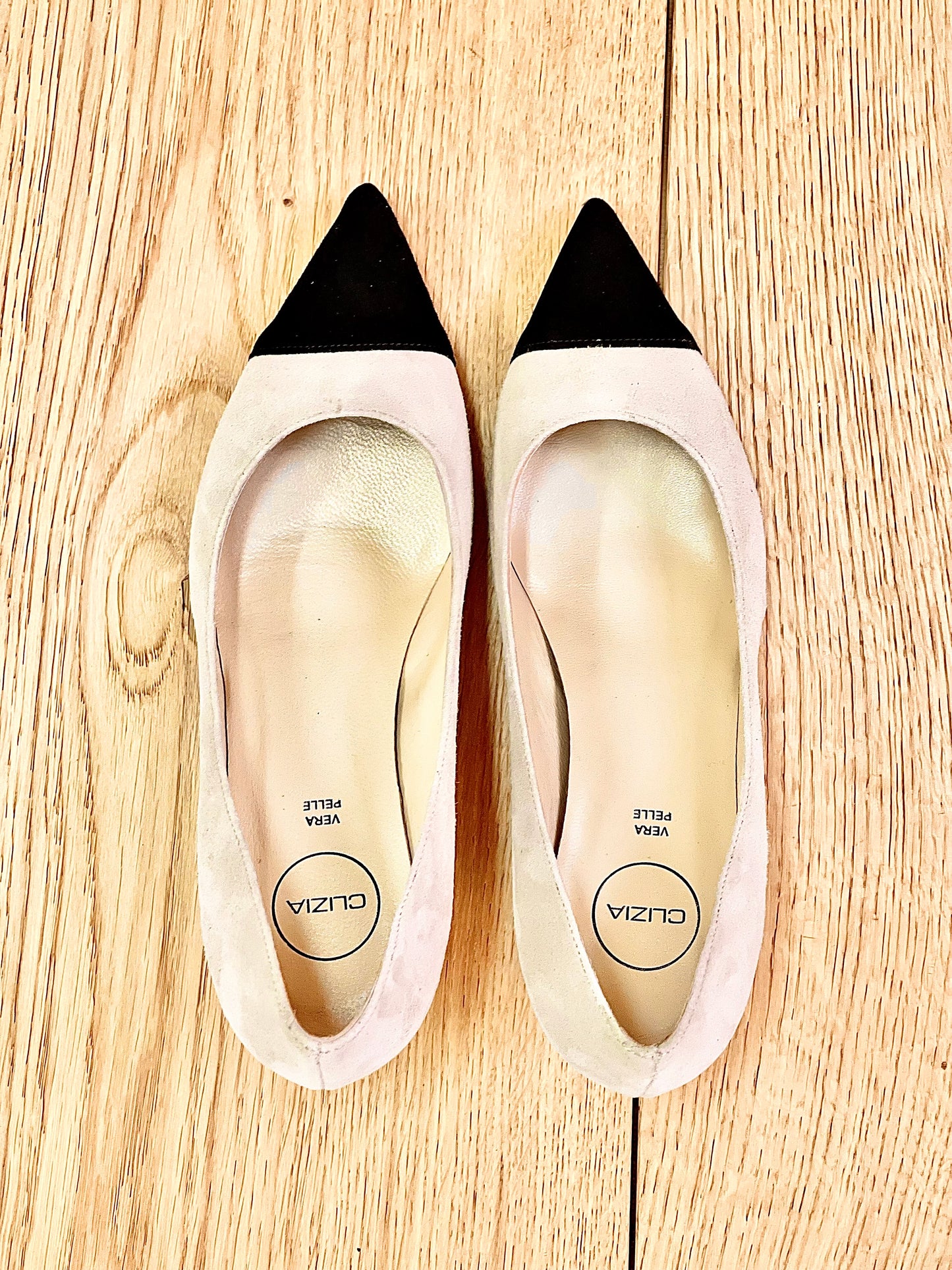 LJUS BEIGE/SVART MOCKASKIN