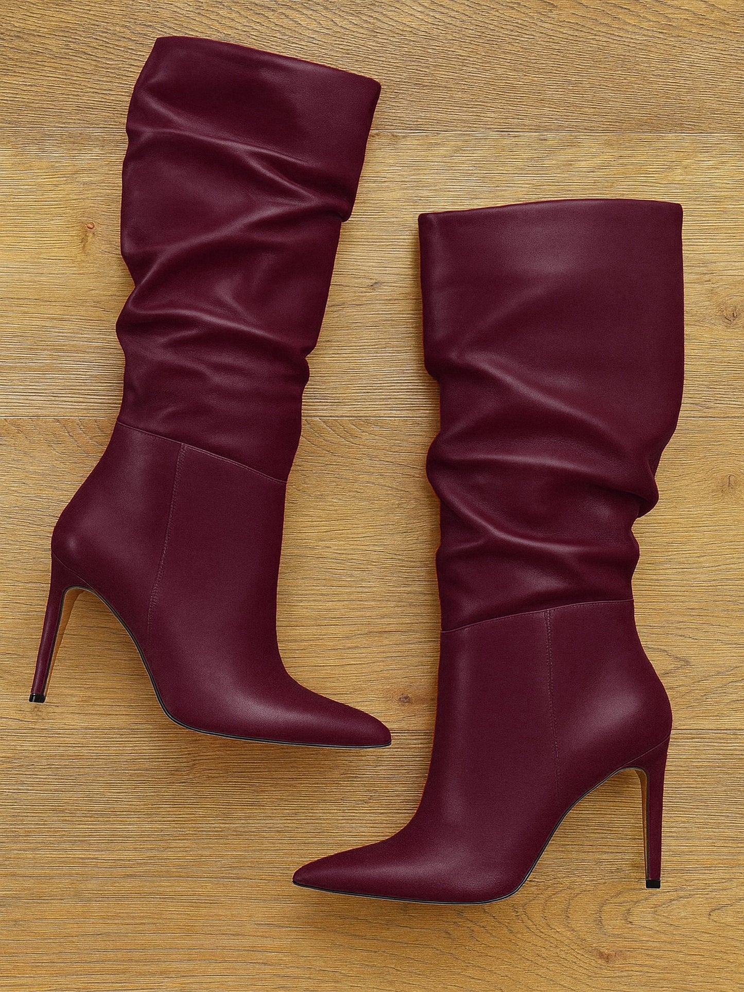 ARZU 勃艮第红皮革