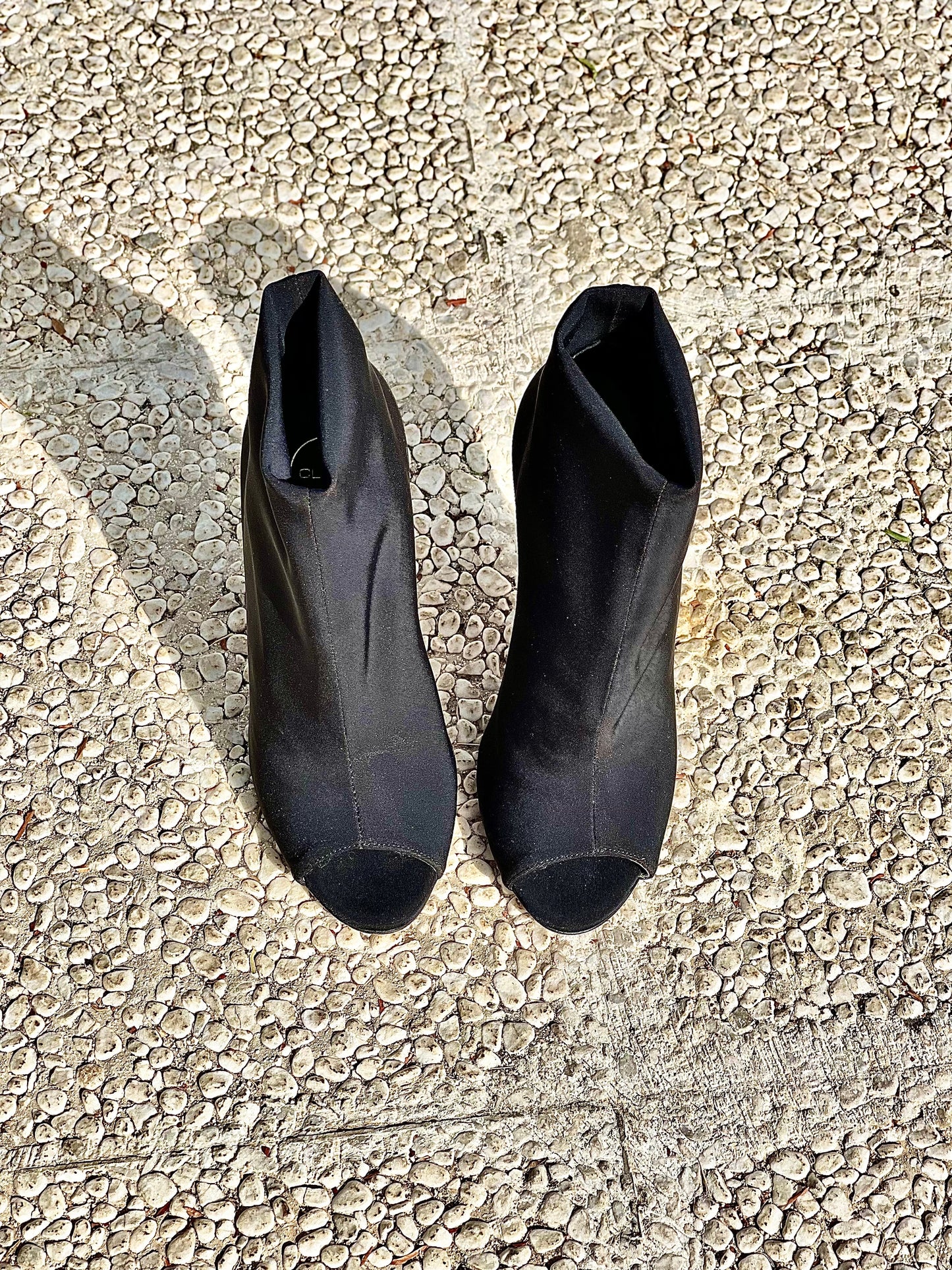 黑色莱卡锦葵布