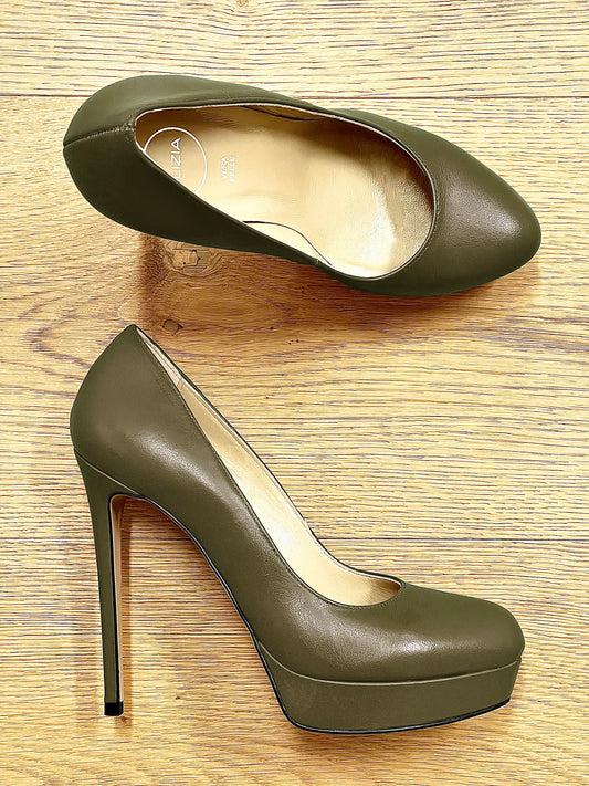 EVEN KHAKI LEATHER