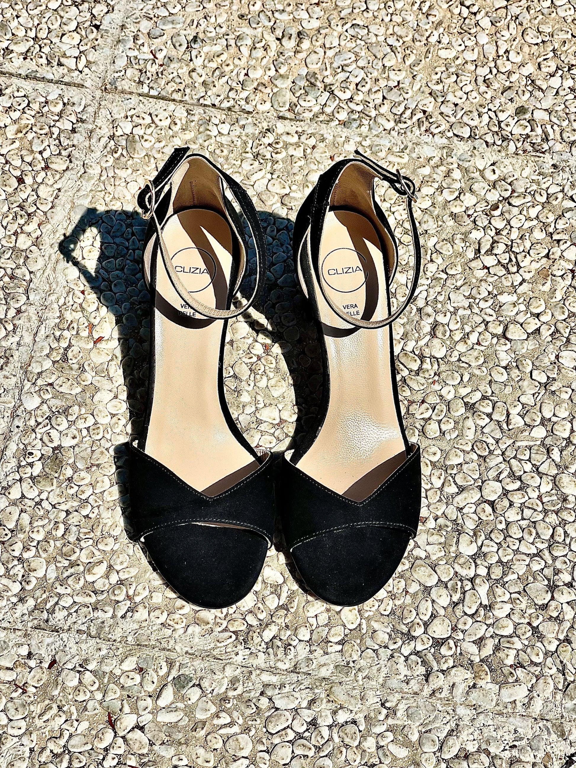 SCARLETT SCAMOSCIATO NERO – cliziashoes