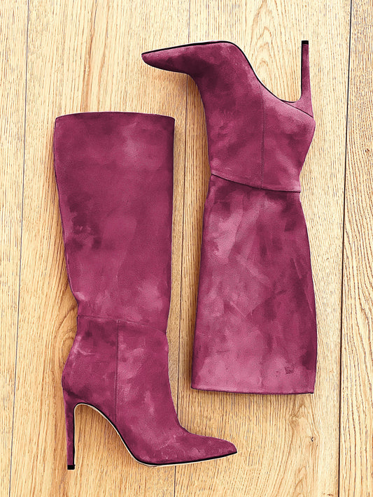 MAYA BURGUNDY SUEDE