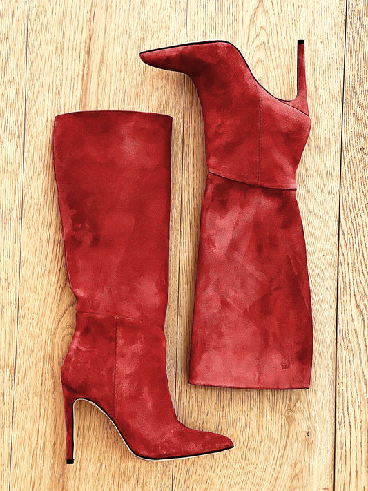 MAYA RED SUEDE