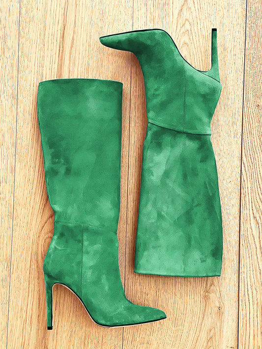 MAYA GREEN SUEDE