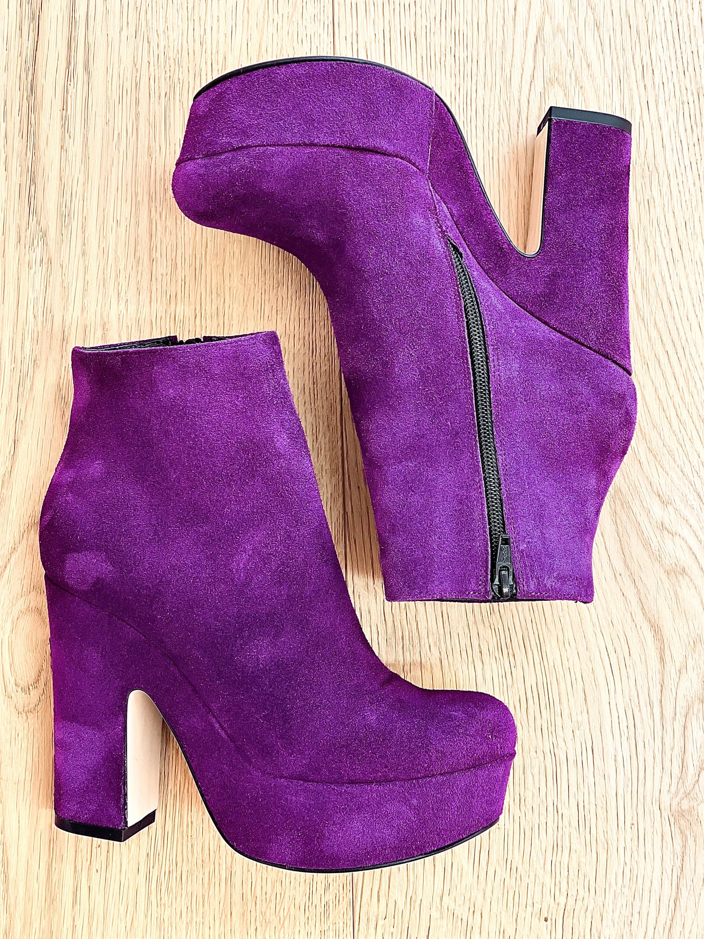 图兰紫色麂皮绒