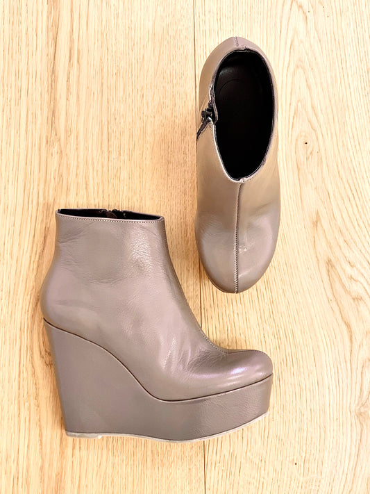 BOOT PELLE TAUPE