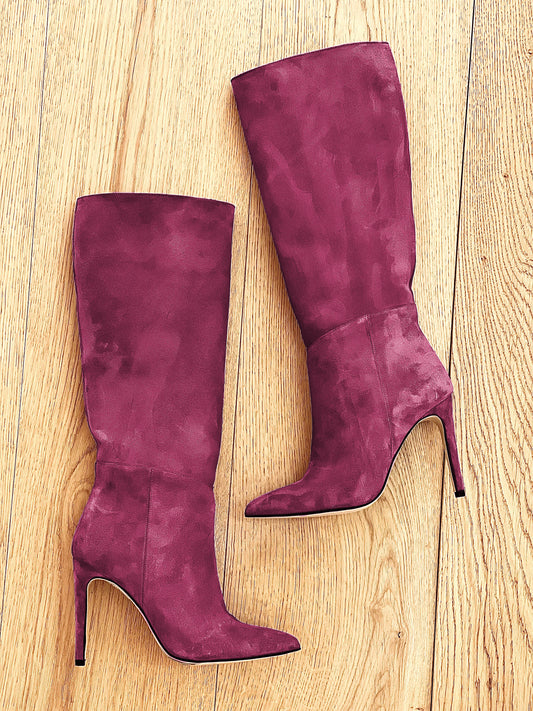 MAYA BURGUNDY SUEDE