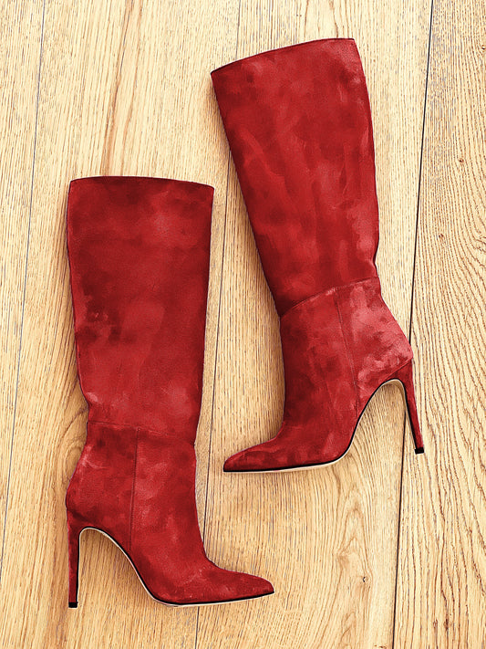 MAYA RED SUEDE